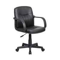 Cadeira de Escritório Secretária Giratória Clean Preta