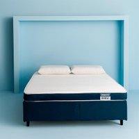 Colchão Casal Guldi Duplo Plus D28 (16x138x188) Branco e Azul