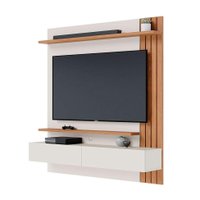 Painel de TV até 65 Polegadas Juriti Off White e Freijó