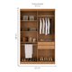 Guarda-Roupa Casal Malibu 4 PT 2 GV Imbuia