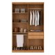 Guarda-Roupa Casal Malibu 4 PT 2 GV Imbuia