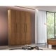 Guarda-Roupa Casal Malibu 4 PT 2 GV Imbuia