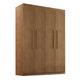 Guarda-Roupa Casal Malibu 4 PT 2 GV Imbuia
