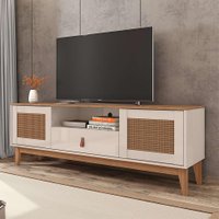 Rack Esmeralda Off White e Noce 160 cm