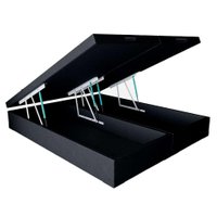 Base para Cama Box Queen Martin Premium com Baú (45x158x198) Preta