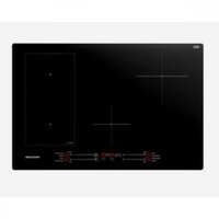 Cooktop 4 bocas de indução Brastemp com Flexizone BDJ77BE Preto, 220V
