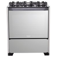 Fogão 5 bocas Dako Magister Style C/ Mesa de Vidro e Tripla Chama - Bivolt