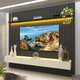 Painel para TV Até 85 Polegadas Nobre 3 Gavetas Ripado 100% Mdf Grafite/Off White - Gelius