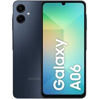 Smartphone Samsung Galaxy A06 128GB - Azul Escuro, 4G, RAM 4GB, Câmera 50MP + Selfie 8MP, Tela 6,7"