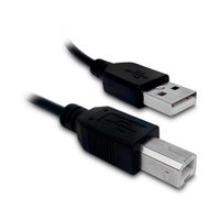 Cabo USB para Impressora TSA, USB A Macho + USB B Macho, Versão 2.0, 1.5m - CB-01