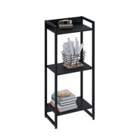 Estante Studio Ônix e Preta 104 cm