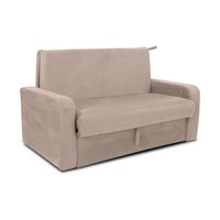 Sofá-Cama 140cm 2 Lugares com Baú Multimóveis CR45260 Bege