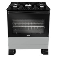 Fogão MFV5BF com 5 Bocas e Mesa de Vidro Mueller