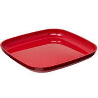 Prato Luna Mini Poliestireno 16,5x16,5cm Prato para Servir OU Vermelho