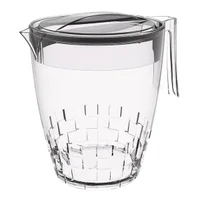 Jarra com Tampa 3L Trama Crippa de Plástico Transparente Água Suco Bebidas