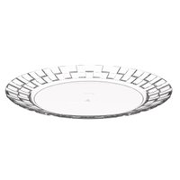 Prato Grande 26cm Transparente Crippa Bandeja para Servir Mesa Posta Porções Aperitivos