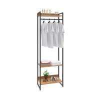 Guarda-Roupa Closet Studio Mel e Preto 60 cm