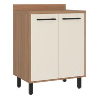 Balcão de Cozinha 70cm para Cooktop com Tampo e 2 Portas Havana Multimóveis CR20309 Rovere/Champanhe