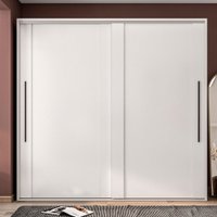 Guarda-Roupa Casal Sevilha 2 Portas 4 Gavetas Flex 40230084 Branco/Freijo - Politorno