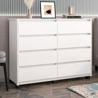 Cômoda Coimbra 8 Gavetas Branco - Politorno