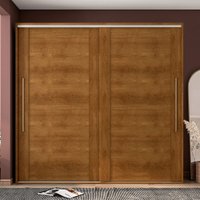 Guarda-Roupa Casal Sevilha 2 Portas 4 Gavetas Flex 40230084 Freijo/Off White - Politorno