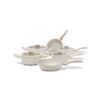 Jogo de Panelas Life Sirius 6 Peças Ceramic Vanilla Brinox