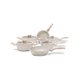 Jogo de Panelas Life Sirius 6 Peças Ceramic Vanilla Brinox