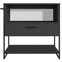 Gabinete para Banheiro 80x37x79cm Preto Grafite Placa e Ponto P1028