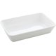 5 Travessas Brancas de Porcelana 29x20x5cm Retangulares Línea Refratário para Gratinados