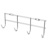Suporte Porta Vassouras com 4 Ganchos 16,10x6,5cm Cromado Masutti Copat