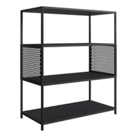 Estante Industrial Média para Livros Studio Prateleira Escritório P1024 Preta