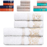 Kit 4 Toalhas Banhão e Rosto Açores 100 Algodão Marcotex Branco