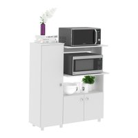 Balcão Multiuso para Forno e Micro-ondas com 3 Portas Multimóveis CR20341 Branco