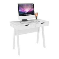 Escrivaninha/Penteadeira 90,5cm com Espelho e 1 Gaveta Multimóveis CR40118 Branco