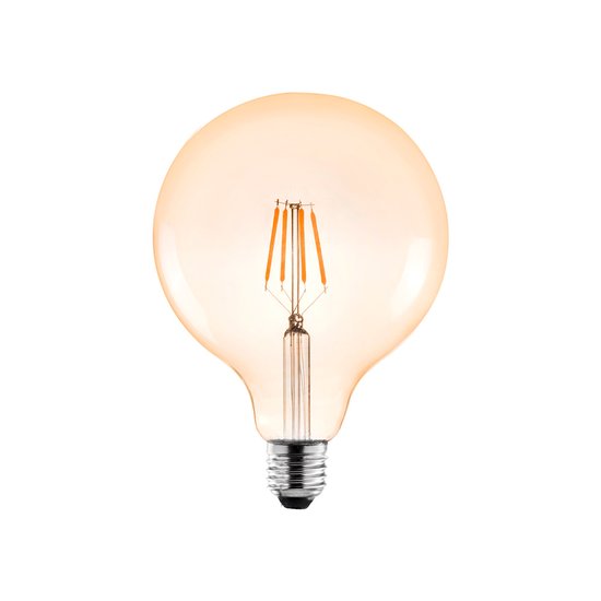 Lâmpada Led Nordecor Filamento Baloon G125 4W E27 Bivolt 2400K BRANCO QUENTE 1051