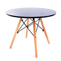 Mesa de Centro Redonda Well Preta 60 cm