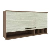 Armário Aéreo Evolution 1 PT Tannat e Legno Crema 120 cm