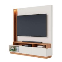 Estante para Home Theater e TV até 65 Polegadas Humaitá Off White e Freijó