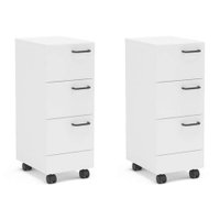 Conjunto com 2 Gaveteiros Osaka 6 GV Branco