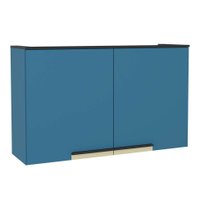 Armário Aéreo Manhattan 2 PT Azul Orion 120 cm