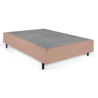 Base para Cama Box Casal Guldi (39x138x188) Natural e Cinza