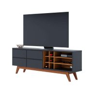 Rack Noronha Preto e Noce Milano 180 cm