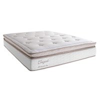 Colchão Queen Elegant Mola Ensacada (34x158x198) Creme e Branco