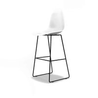 Banqueta Eames Quad Branca e Preta