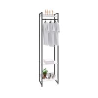 Guarda-Roupa Closet Studio Branco e Preto 45 cm