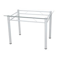 Mesa de Jantar Retangular Palma Cromada 107 cm