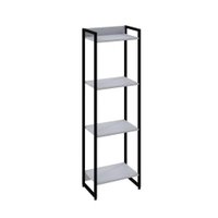 Estante Studio Branca e Preta 146 cm