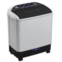 Lavadora de Roupas 10Kg Praxis Semi Automática Twin Tub Branca