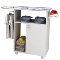 Tábua de Passar Roupa com 1 Porta e 2 Nichos Branco TP3010 Tecnomobili