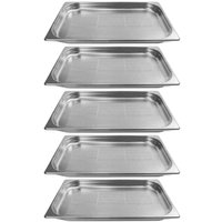 5 Cubas Inox Gastronômicas 1/1 Perfuradas 65mm Buffet 9l Restaurante Cozinha Industrial